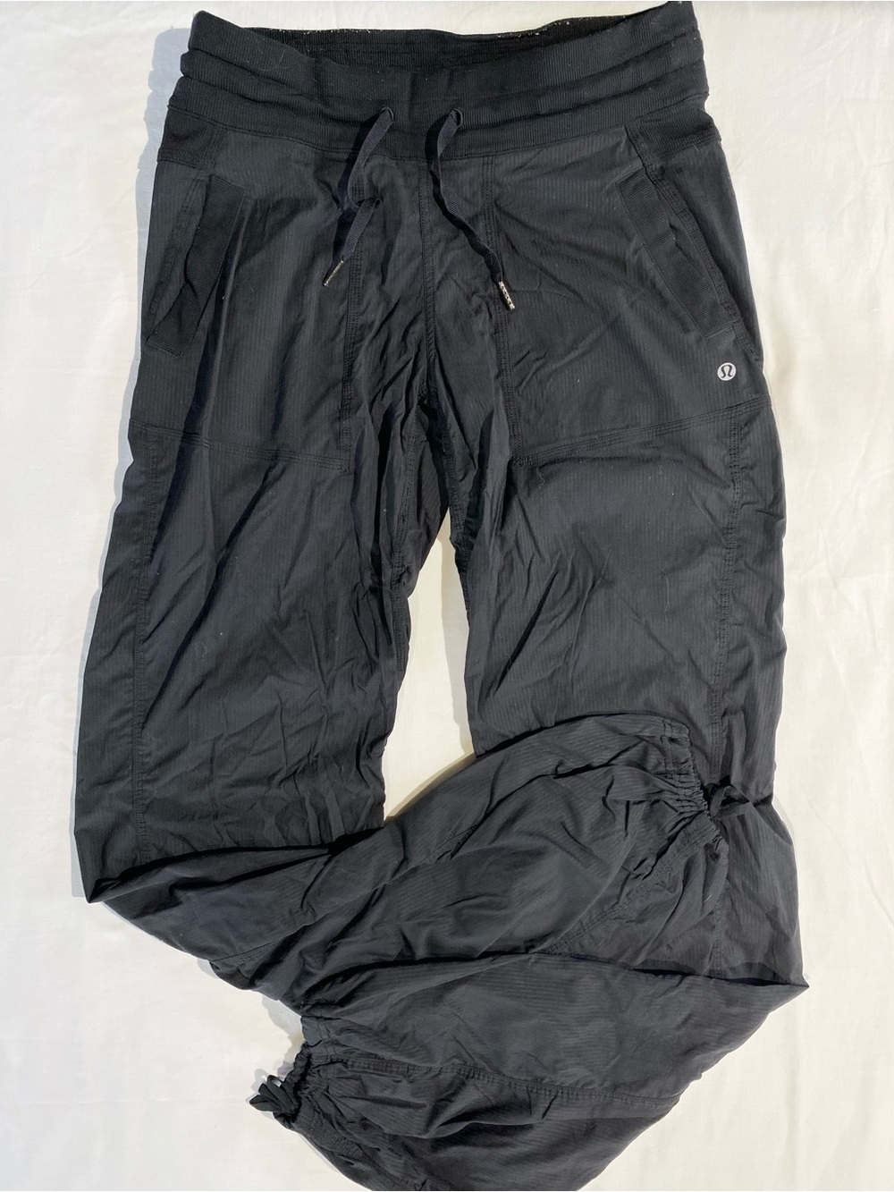 lululemon athletica women’s Black Drawstring Athletic Tall Pants
